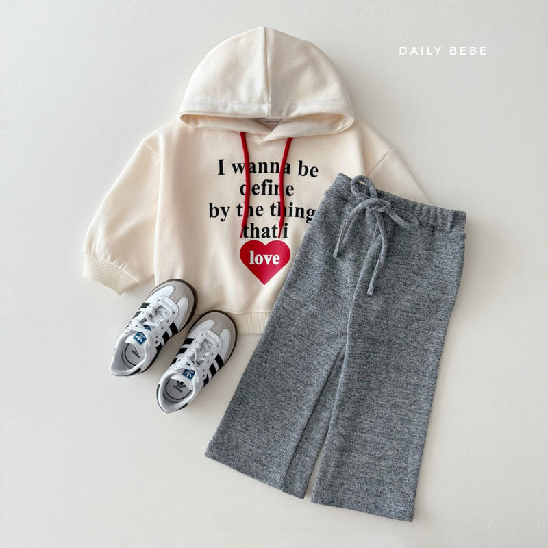 Daily Bebe - Korean Children Fashion - #minifashionista - Wide Knit Pants - 10