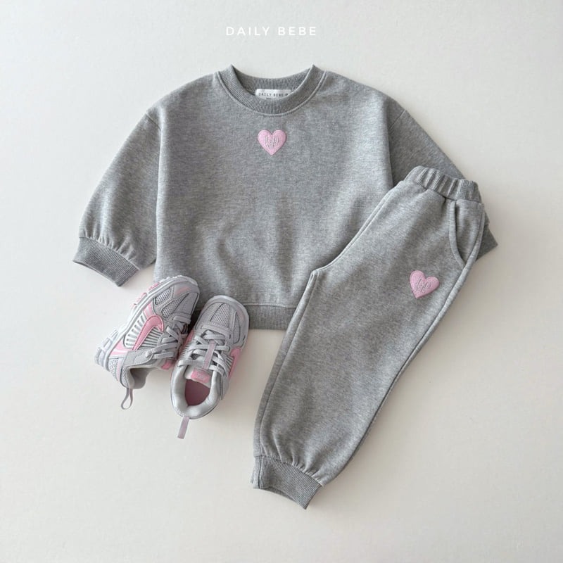 Daily Bebe - Korean Children Fashion - #prettylittlegirls - Love Embroidery Set - 7