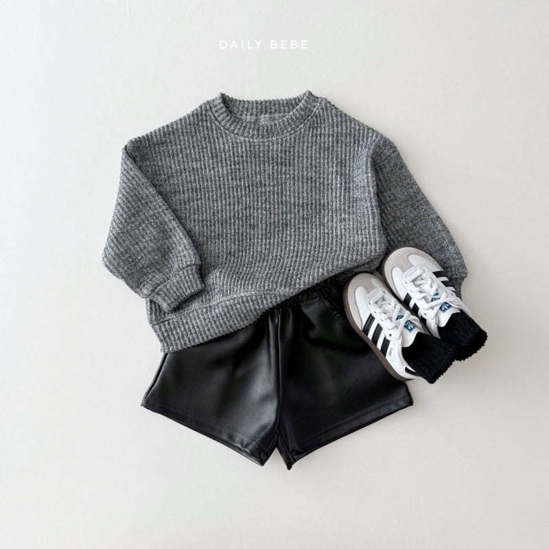 Daily Bebe - Korean Children Fashion - #stylishchildhood - Ribbed Knit Sweatshirt - 12