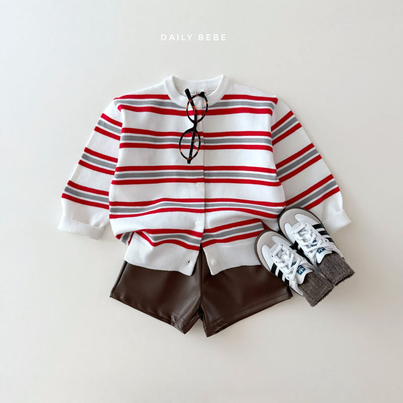 Daily Bebe - Korean Children Fashion - #todddlerfashion - Multi Stripe Cardigan - 5