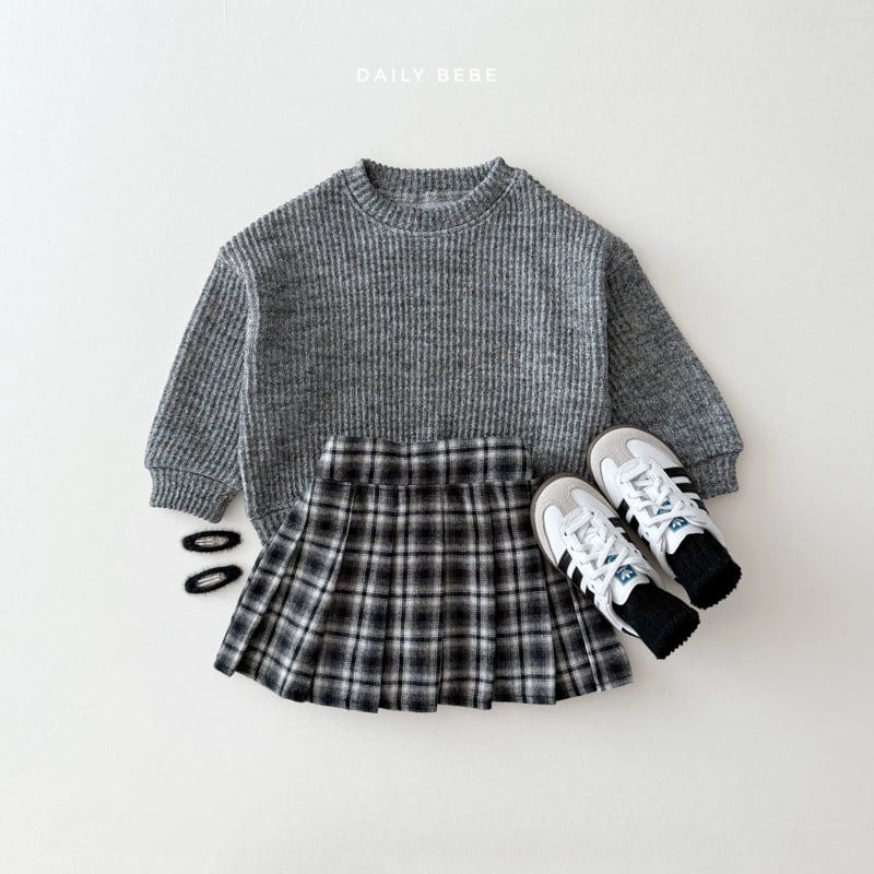 Daily Bebe - Korean Children Fashion - #toddlerclothing - Ribbed Knit Sweatshirt - 11