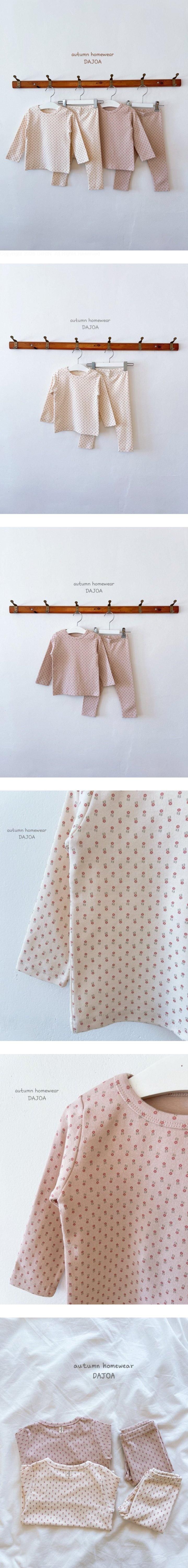 Dajoa - Korean Children Fashion - #Kfashion4kids - Small Flower Easywear - 2