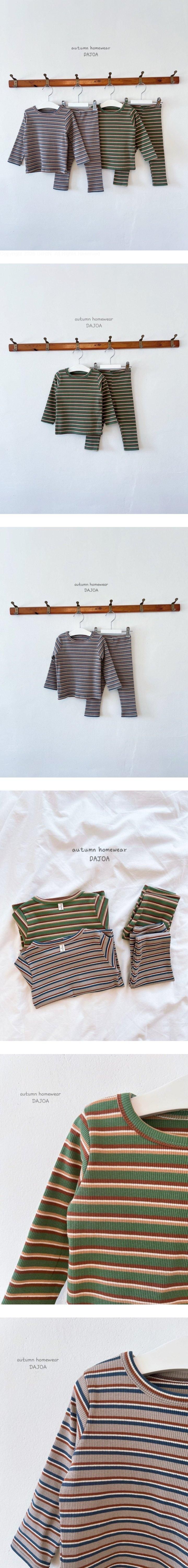 Dajoa - Korean Children Fashion - #childofig - Stripe Easywear - 2