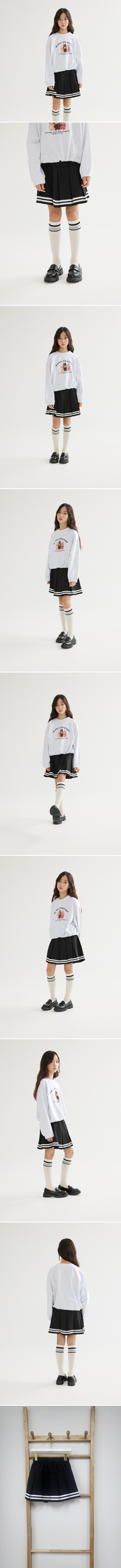 Dawon - Korean Children Fashion - #designkidswear - Two-Line Skirt - 2