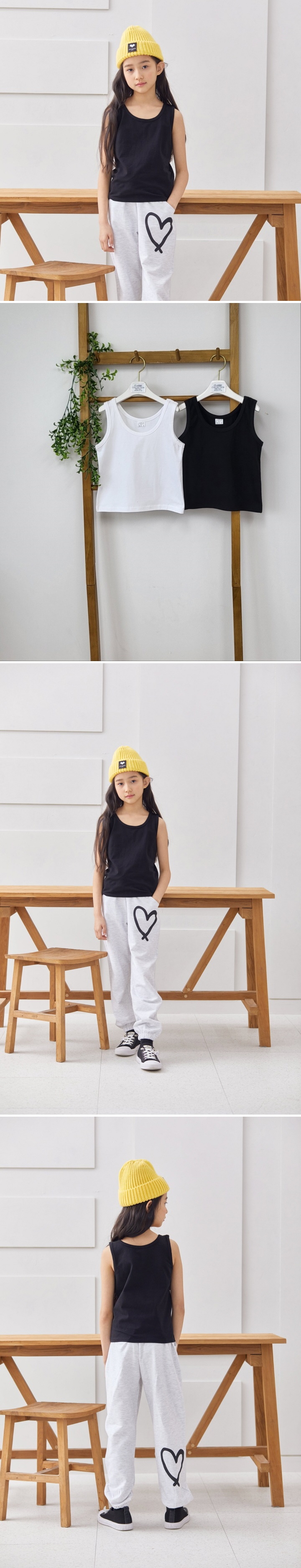 Dawon - Korean Children Fashion - #kidsstore - Basic Span Sleeveless - 2