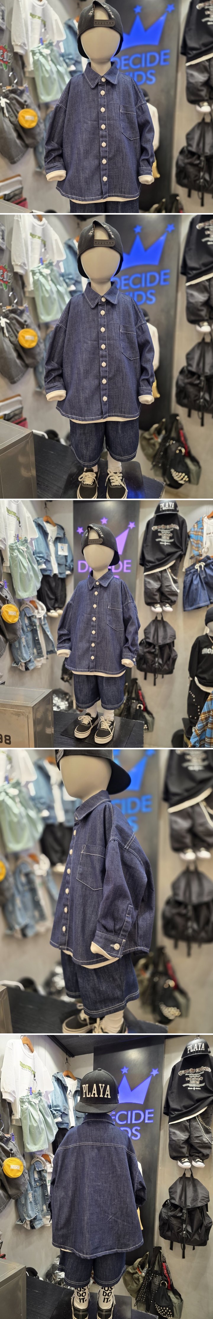 Decide Kids - Korean Children Fashion - #childrensboutique - Selvedge Denim Shirt - 2
