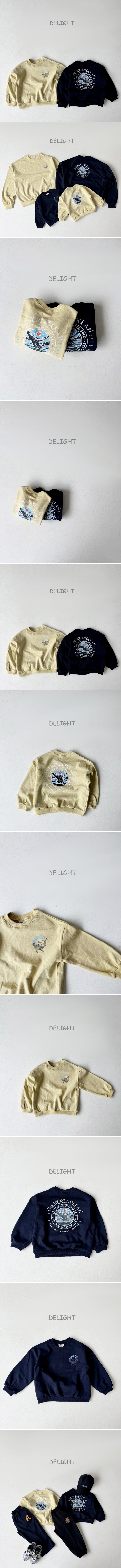 Delight - Korean Children Fashion - #childrensboutique - Whale Sweatshirt (Kids) - 2