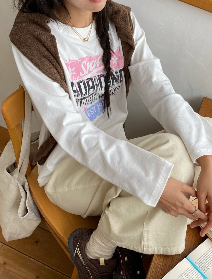Diana - Korean Women Fashion - #momslook - Skating Tee