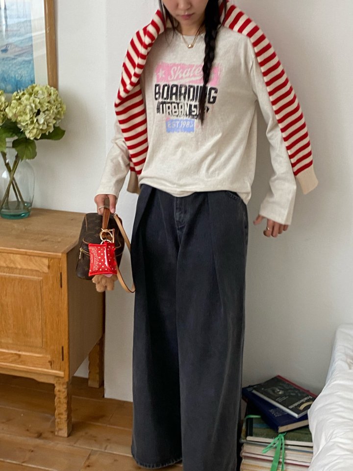 Diana - Korean Women Fashion - #momslook - Skating Tee - 7