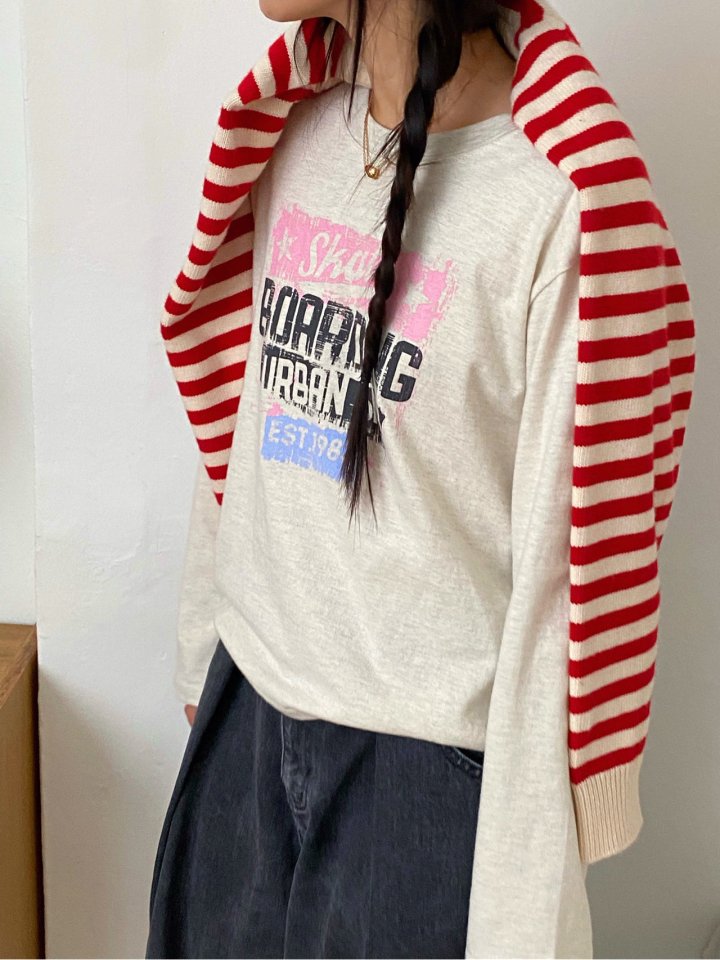 Diana - Korean Women Fashion - #momslook - Skating Tee - 9