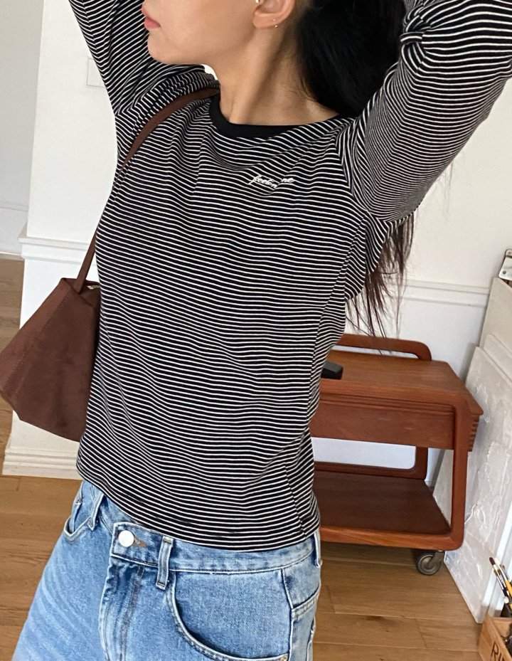 Diana - Korean Women Fashion - #womensfashion - Muse Stripe Tee - 4