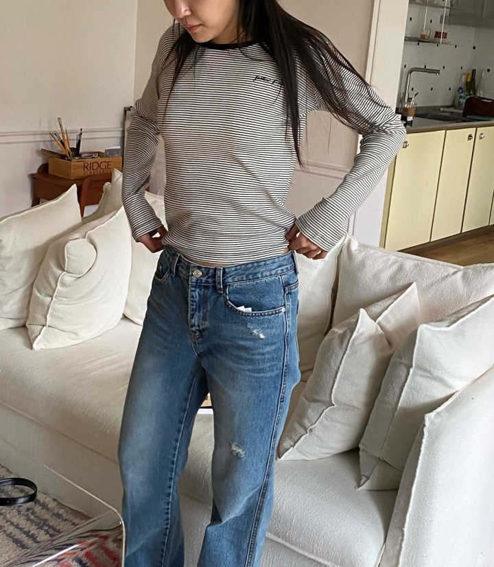 Diana - Korean Women Fashion - #momslook - Muse Stripe Tee - 6