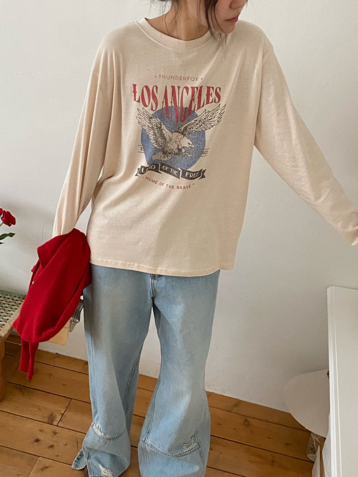 Diana - Korean Women Fashion - #momslook - Los Angeles Tee - 2