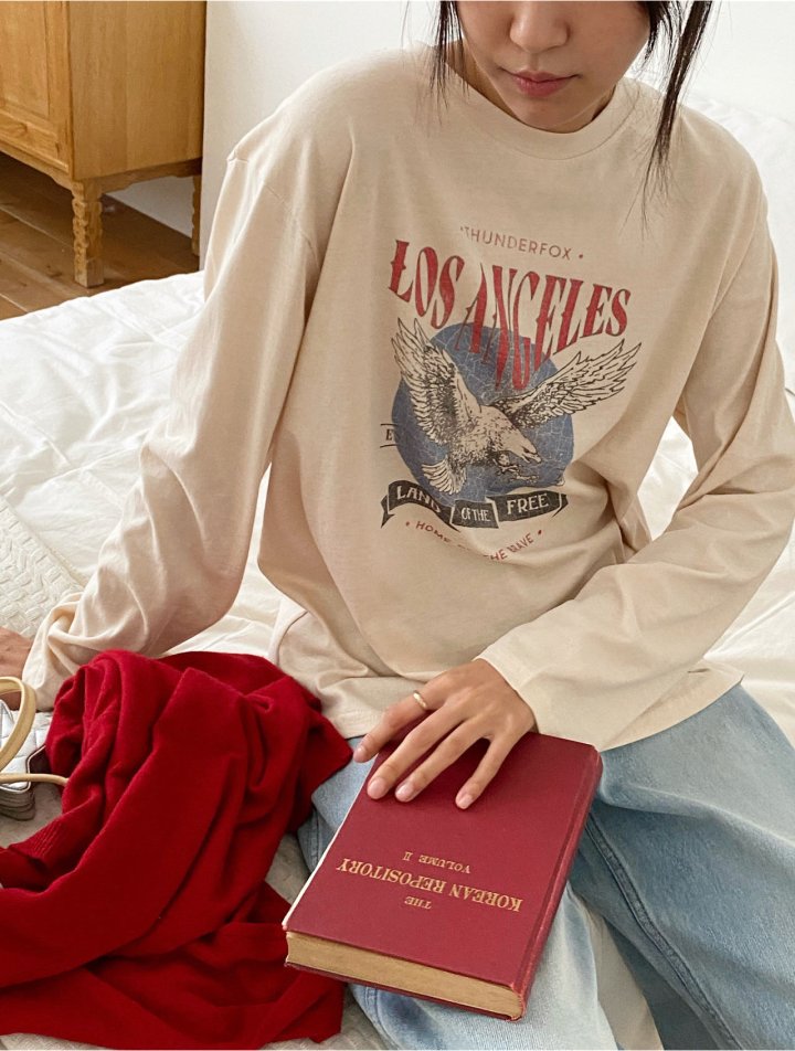 Diana - Korean Women Fashion - #womensfashion - Los Angeles Tee - 4