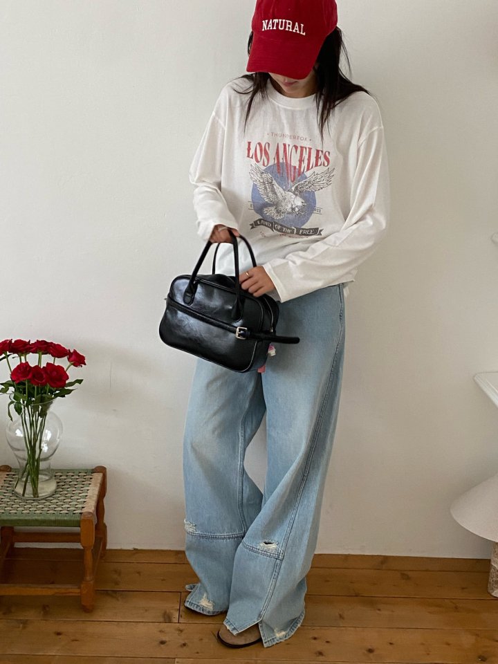 Diana - Korean Women Fashion - #momslook - Los Angeles Tee - 8
