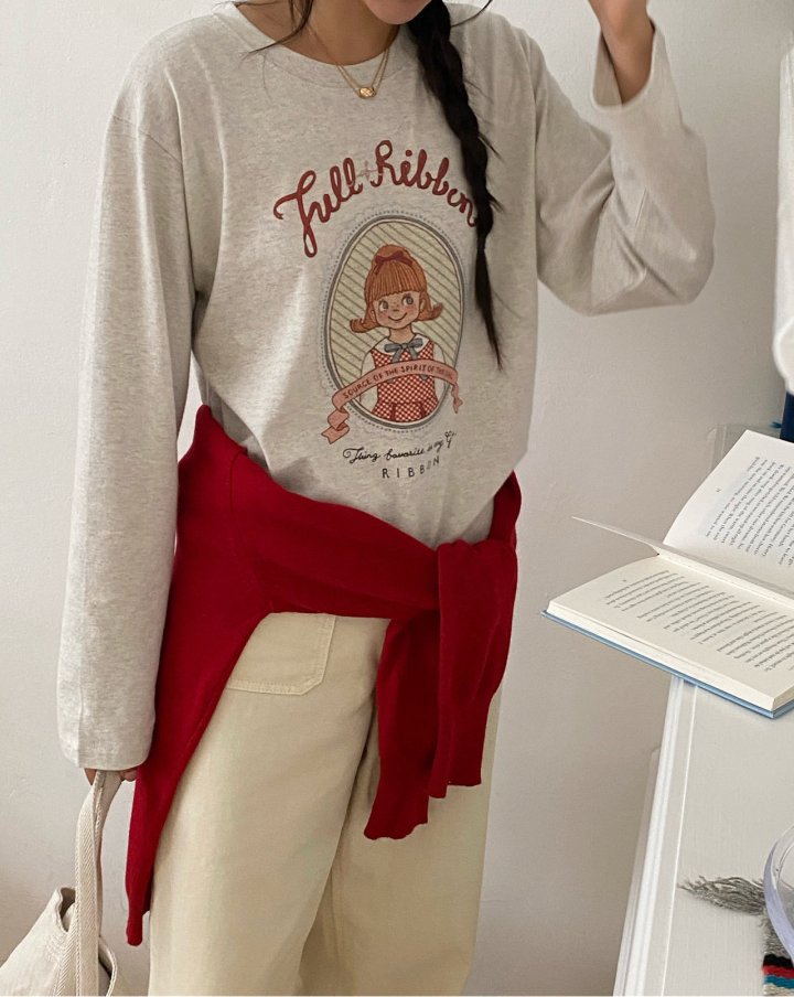 Diana - Korean Women Fashion - #womensfashion - Ribbon Tee - 4