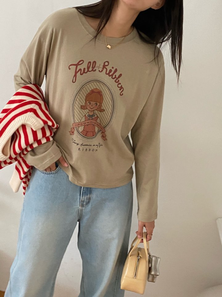 Diana - Korean Women Fashion - #momslook - Ribbon Tee - 7
