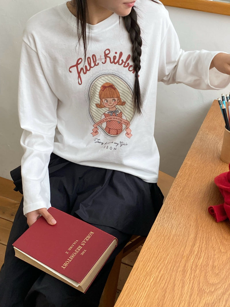 Diana - Korean Women Fashion - #pursuepretty - Ribbon Tee - 12
