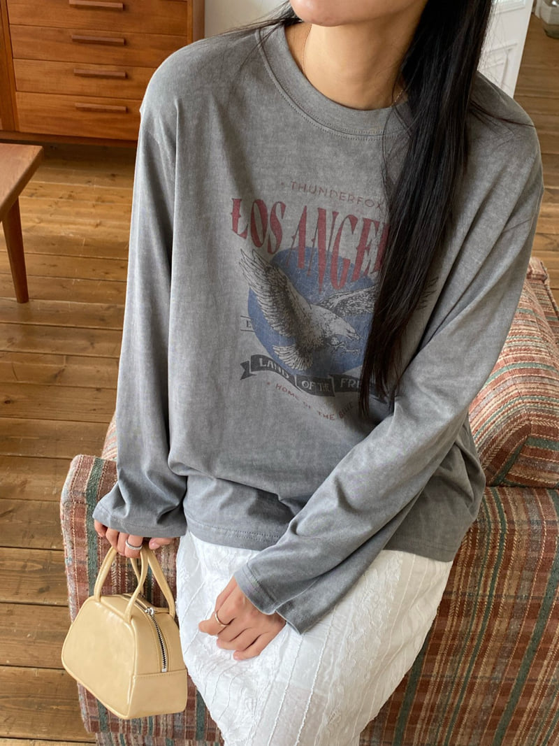 Diana - Korean Women Fashion - #vintageinspired - Los Angeles Tee - 12
