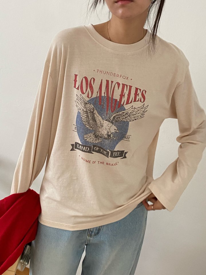 Diana - Korean Women Fashion - #womensfashion - Los Angeles Tee - 3