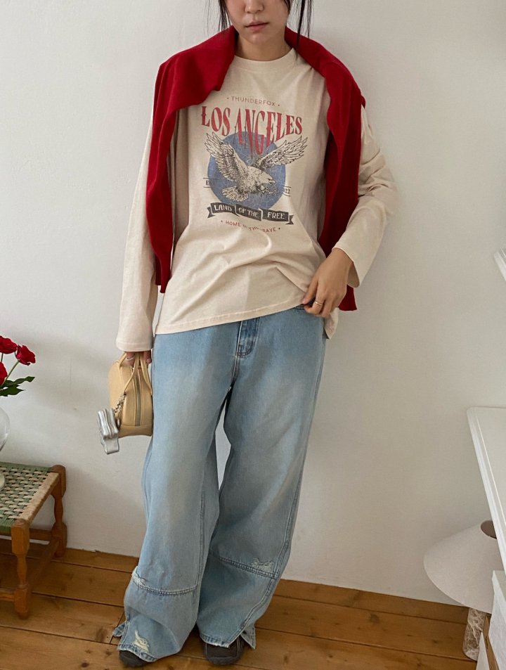 Diana - Korean Women Fashion - #womensfashion - Los Angeles Tee - 5
