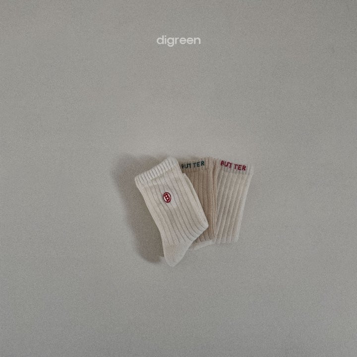 Digreen - Korean Children Fashion - #Kfashion4kids - Butter Socks (set of 3) - 3