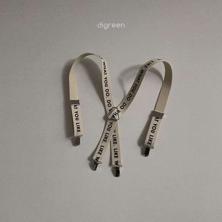 Digreen - Korean Children Fashion - #Kfashion4kids - Lettering Suspenders - 3