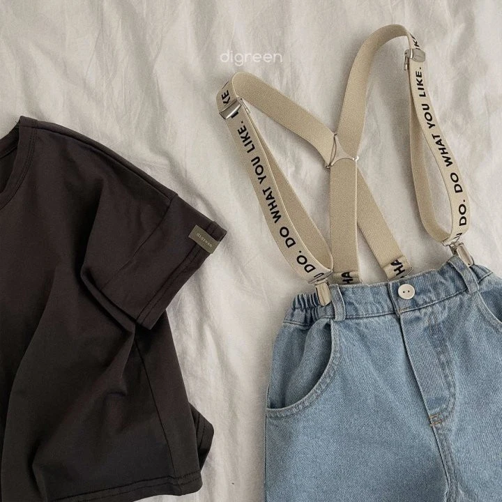 Digreen - Korean Children Fashion - #childofig - Lettering Suspenders - 9