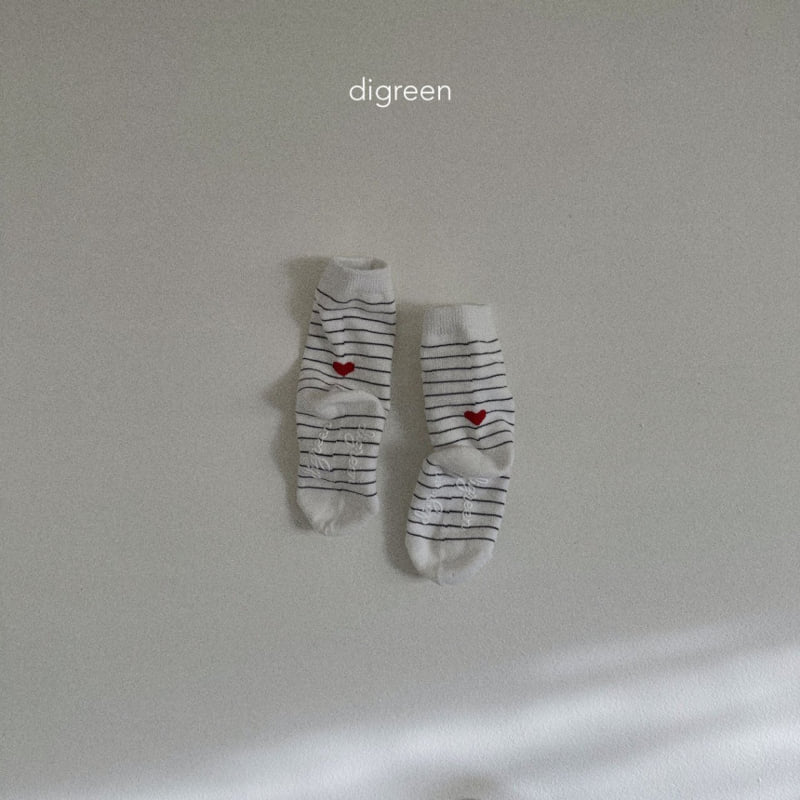 Digreen - Korean Children Fashion - #designkidswear - Love Socks - 8