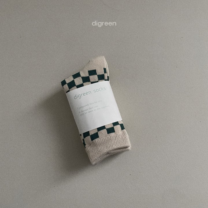 Digreen - Korean Children Fashion - #designkidswear - Checkerboard Socks - 5