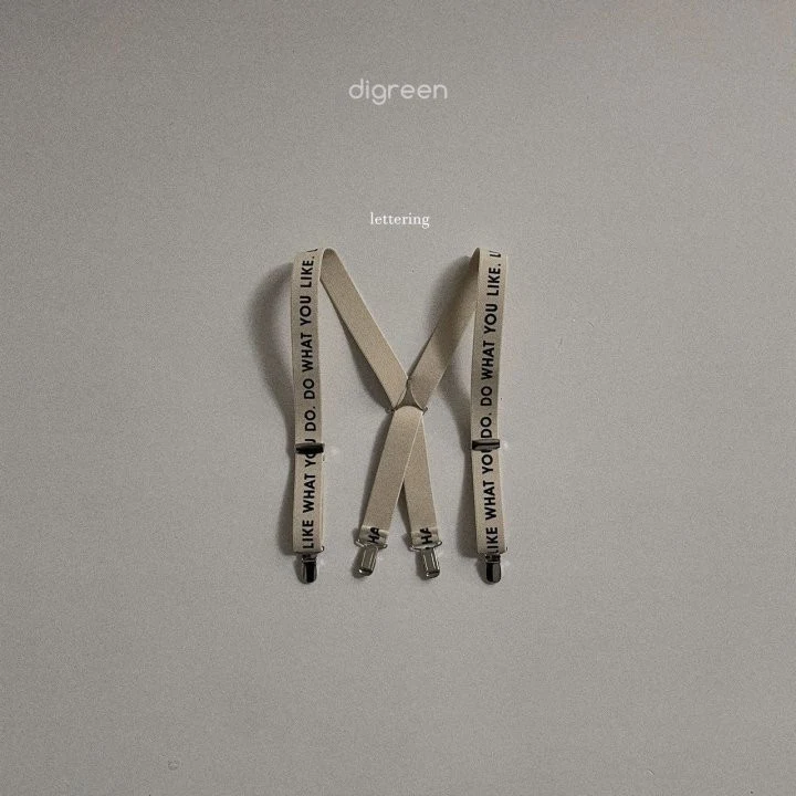 Digreen - Korean Children Fashion - #discoveringself - Lettering Suspenders - 12