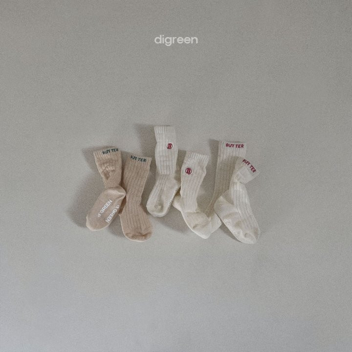 Digreen - Korean Children Fashion - #kidzfashiontrend - Butter Socks (set of 3) - 2