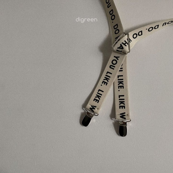 Digreen - Korean Children Fashion - #kidzfashiontrend - Lettering Suspenders - 2