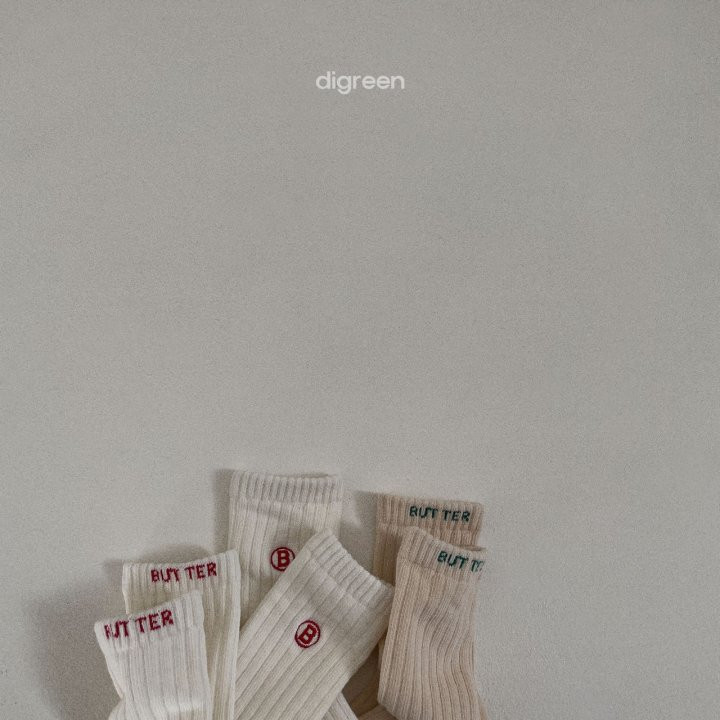 Digreen - Korean Children Fashion - #Kfashion4kids - Butter Socks (set of 3) - 4