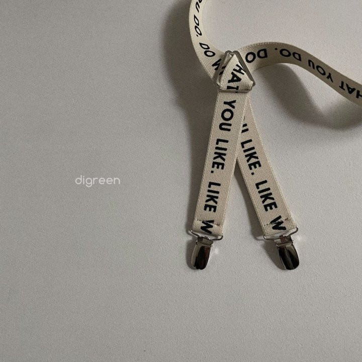 Digreen - Korean Children Fashion - #Kfashion4kids - Lettering Suspenders - 4