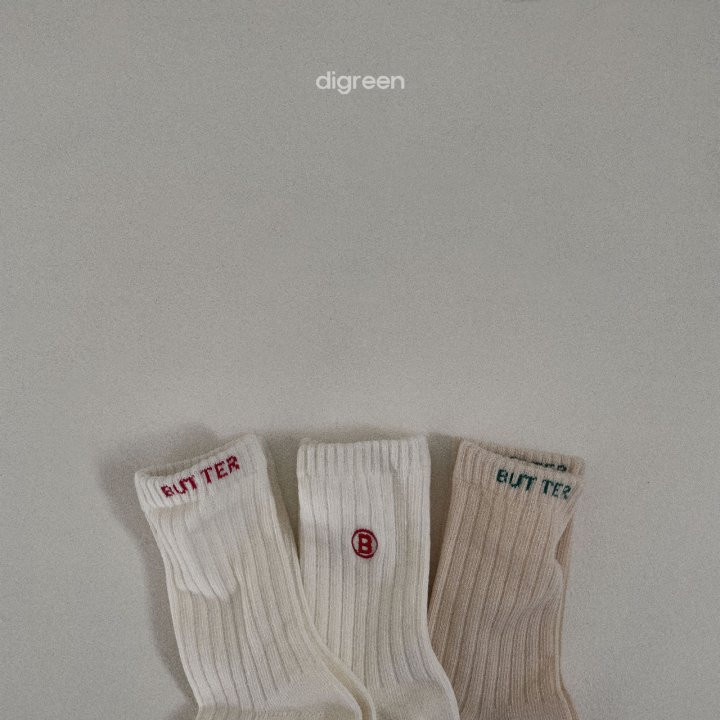Digreen - Korean Children Fashion - #magicofchildhood - Butter Socks (set of 3) - 5