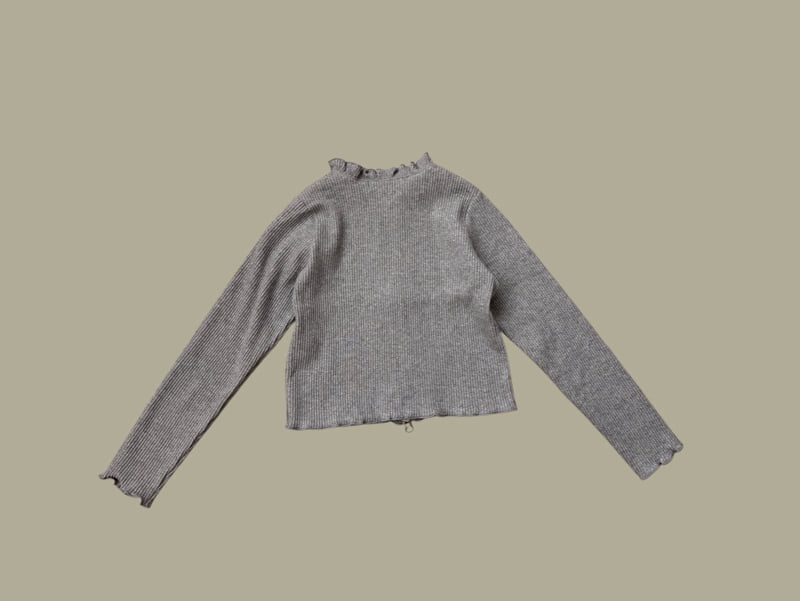 Dore Dore - Korean Children Fashion - #Kfashion4kids - Zipper Ribbed Cardigan - 6