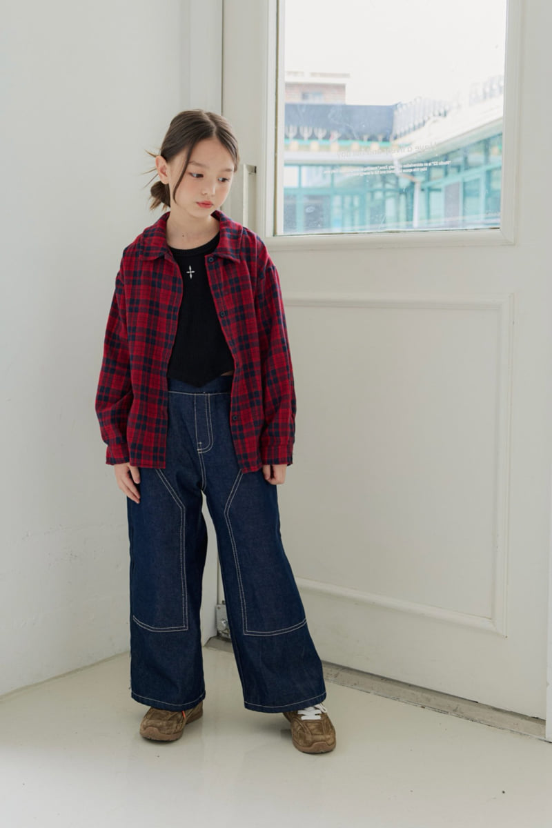 Dore Dore - Korean Children Fashion - #Kfashion4kids - AOD Check Shirt