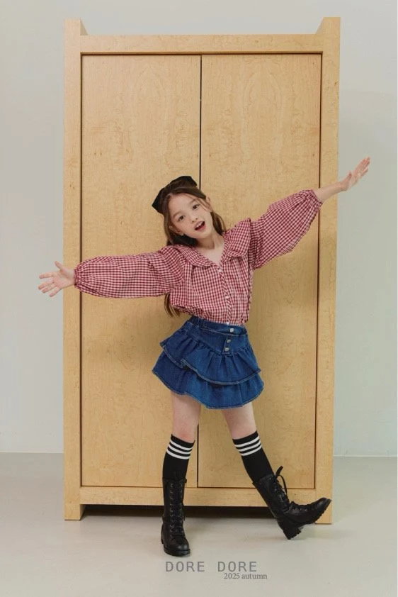 Dore Dore - Korean Children Fashion - #Kfashion4kids - Span Tiered Skirt Pants - 12