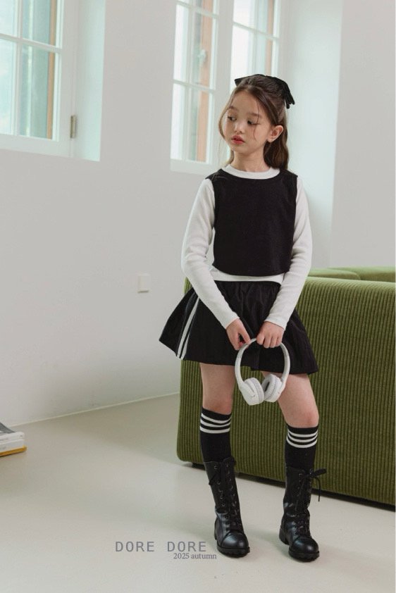 Dore Dore - Korean Children Fashion - #childofig - Ribbed Layered Tee - 11