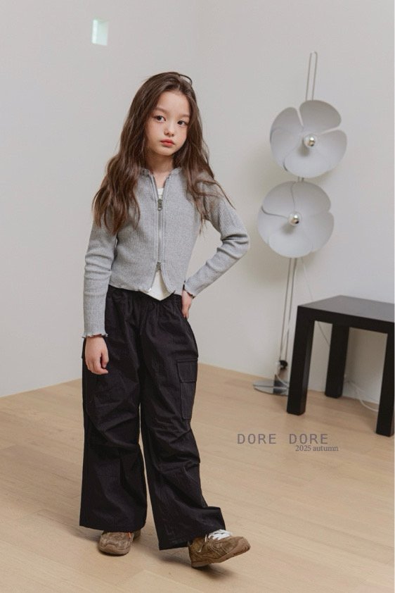 Dore Dore - Korean Children Fashion - #childofig - Zipper Ribbed Cardigan - 12