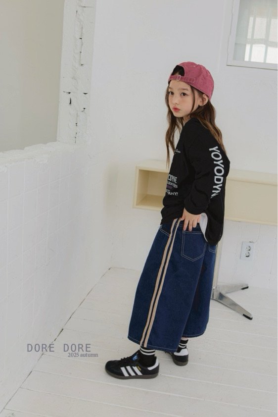 Dore Dore - Korean Children Fashion - #childofig - YoYo Sleeve Print Tee - 10
