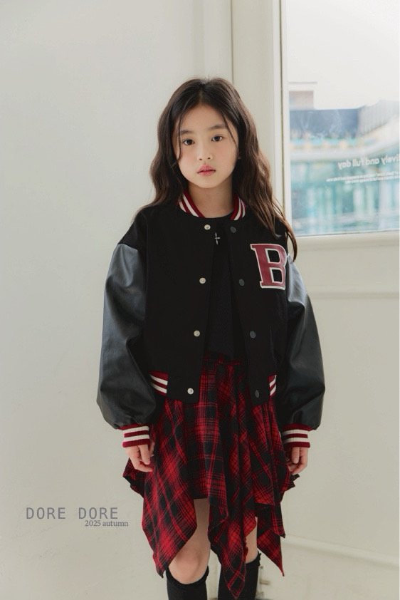 Dore Dore - Korean Children Fashion - #childofig - B Crop Baseball Jumper - 8