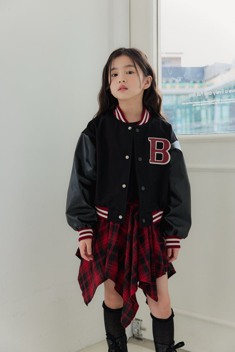 Dore Dore - Korean Children Fashion - #childofig - Check Flare Skirt Pants