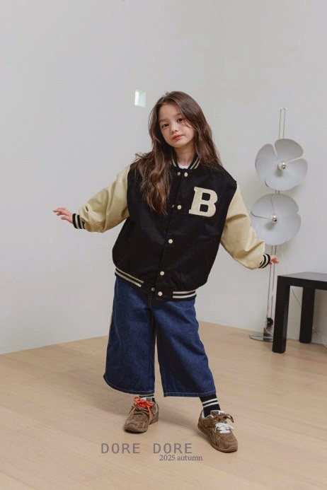 Dore Dore - Korean Children Fashion - #childofig - B Oversized Baseball Jumper - 11
