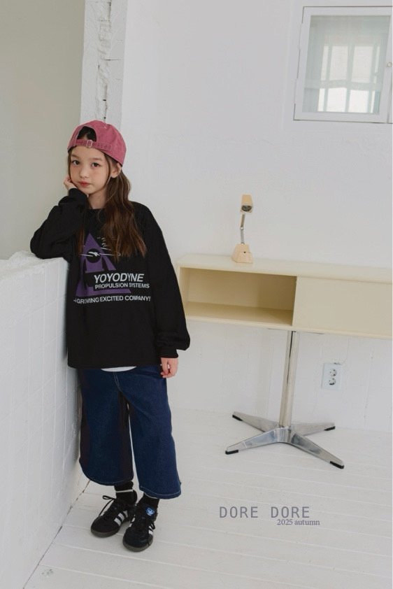Dore Dore - Korean Children Fashion - #childrensboutique - YoYo Sleeve Print Tee - 11