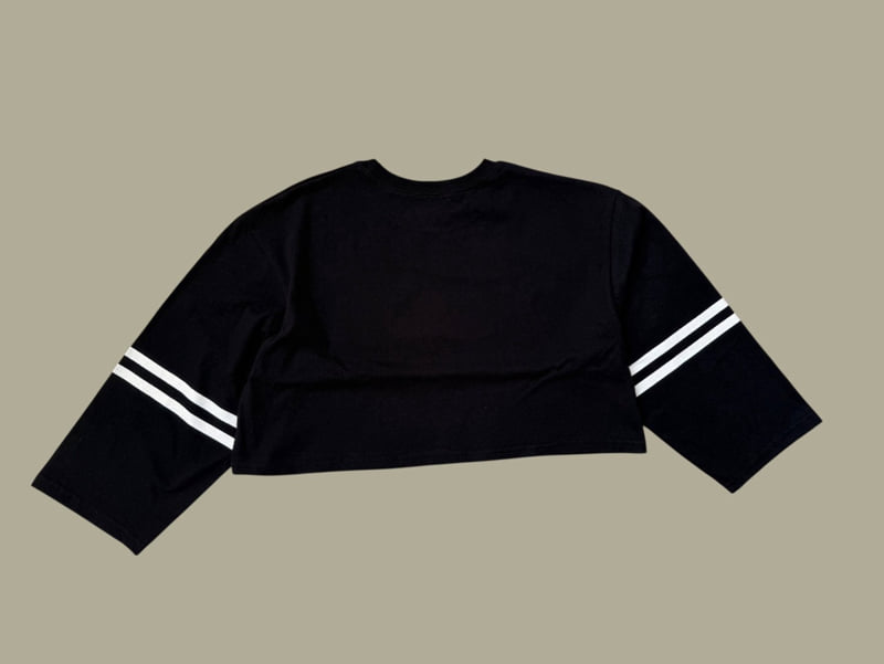 Dore Dore - Korean Children Fashion - #designkidswear - Double Stripe 87 Crop Tee - 6