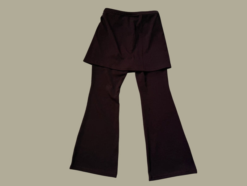 Dore Dore - Korean Children Fashion - #designkidswear - Layered Skirt Jegging Set - 3