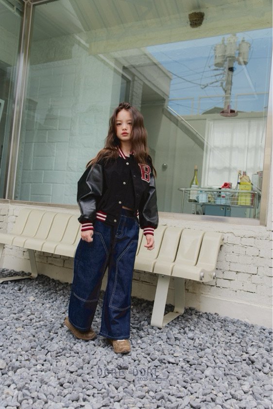 Dore Dore - Korean Children Fashion - #designkidswear - B Crop Baseball Jumper - 10