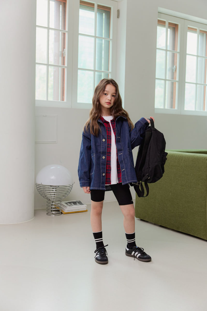 Dore Dore - Korean Children Fashion - #discoveringself - Label Half Jeggings - 12